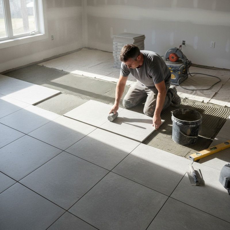 Local Tile Installation pros at work